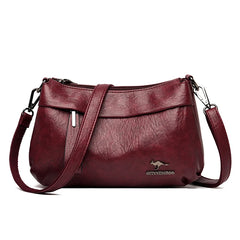 Women Leather Crossbody Bag Purse with Long Shoulder Strap