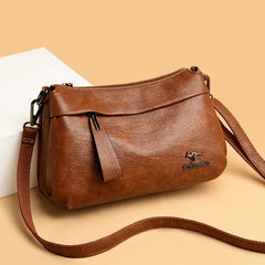 Women Leather Crossbody Bag Purse with Long Shoulder Strap