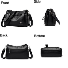 Women Leather Crossbody Bag Purse with Long Shoulder Strap
