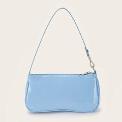Pink Leather Handbag Beige Shoulder Bag Side Bag