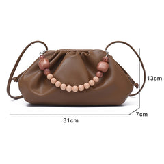 Pleated Women's Shoulder Bag Crossbody Chain Handbag