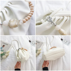 Pleated Women's Shoulder Bag Crossbody Chain Handbag