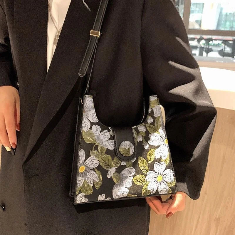 Small Pu Leather Shoulder Bag For Women Underarm Crossbody Bags For Women