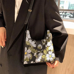 Small Pu Leather Shoulder Bag For Women Underarm Crossbody Bags For Women