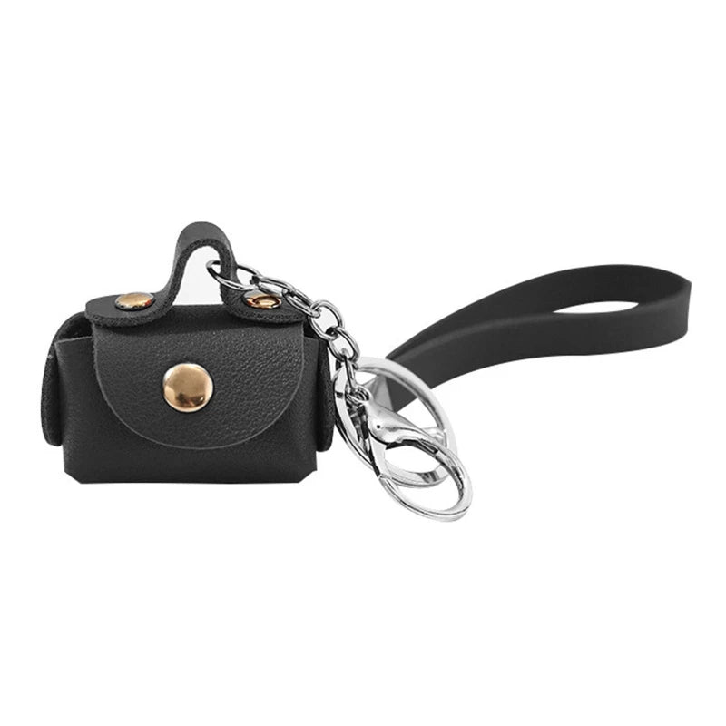 Small Purse Keychain Wallet Pouch Portable Storage Bag PU Leather