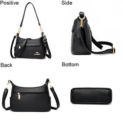 Soft Leather Shoulder Bags Vintage Crossbody Bag