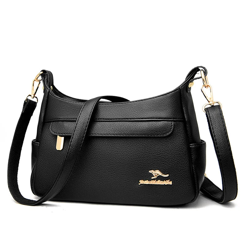 Soft Leather Shoulder Bags Vintage Crossbody Bag