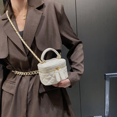 Quilted Chains Flap Handbag Mini Clutch Lipstick Shoulder Purse