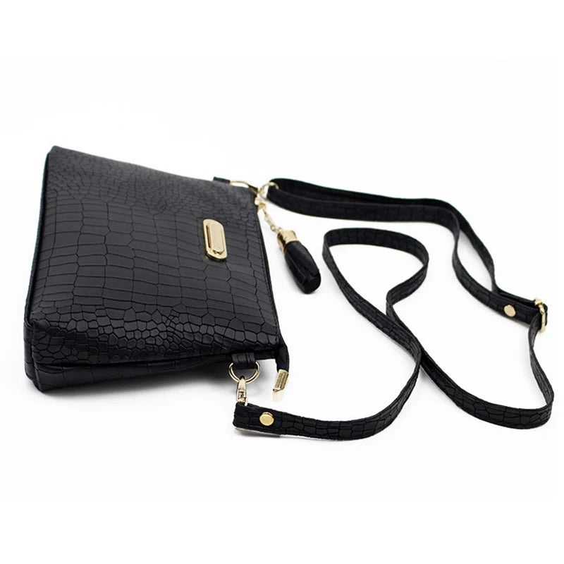 Sweet Tassel Crossbody Bag Solid Flap Bags