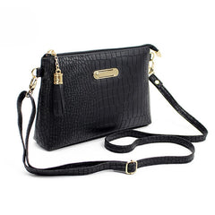 Small Shoulder Bag Tassel Crossbody Flap Bag Solid Messenger Bag