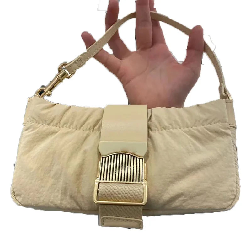 Canvas Vintage Baguet Bag Pink Summer Handbags Long Strap Women Messenger Bags