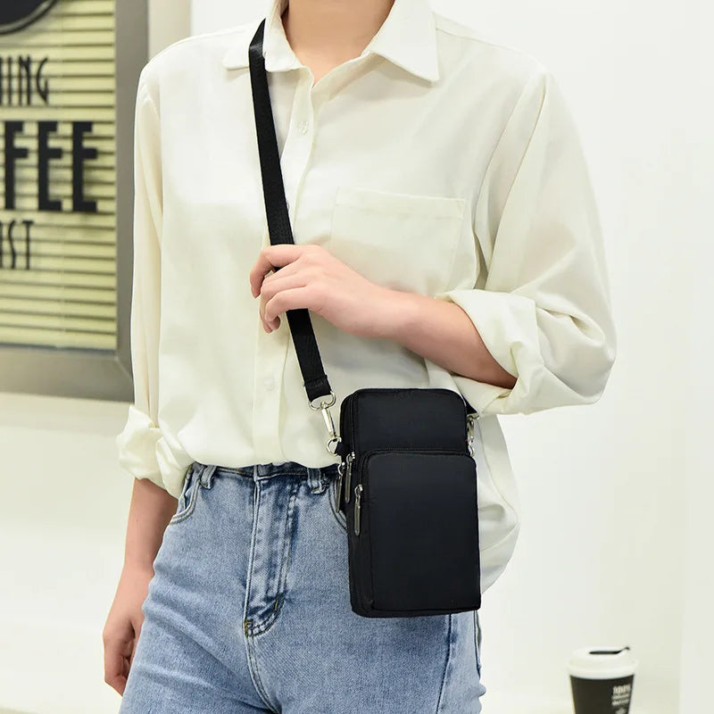 Nylon Mini Messenger Bag Women Shoulder Crossbody Sports Wallet