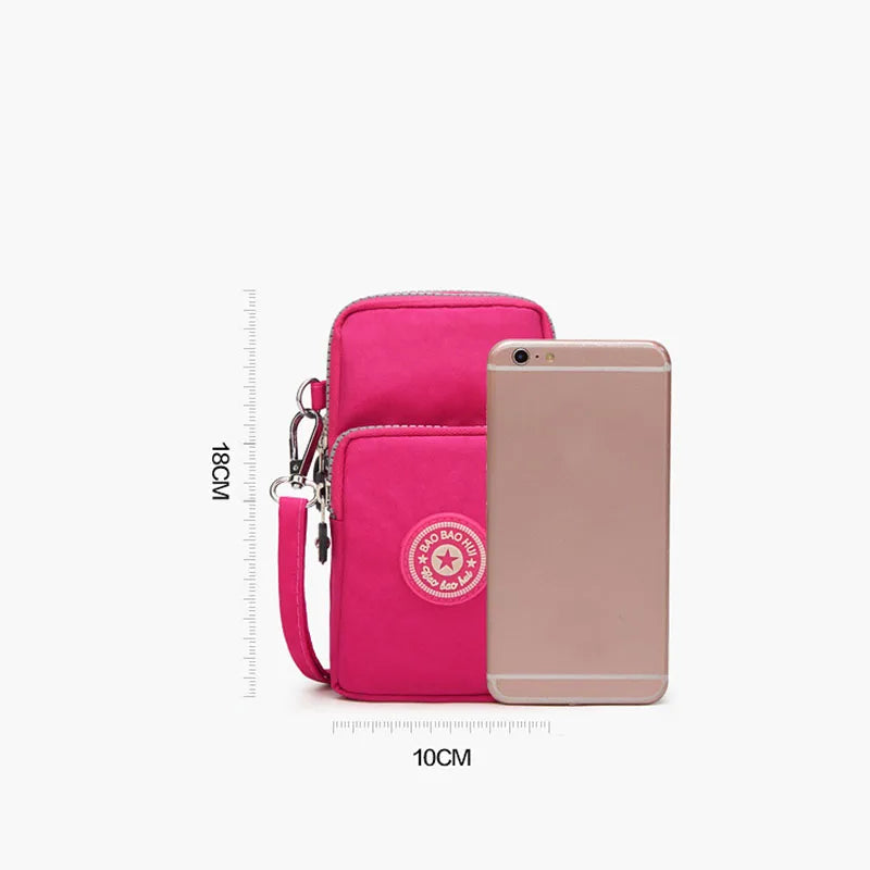 Small Shoulder Bags Nylon Women Mobile Phone Bags Mini Female