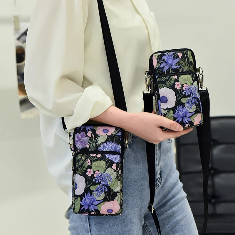 Nylon Mini Messenger Bag Women Shoulder Crossbody Sports Wallet