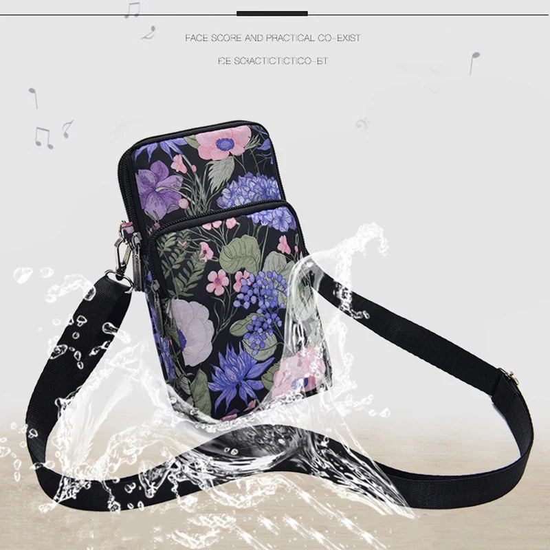 Nylon Mini Messenger Bag Women Shoulder Crossbody Sports Wallet