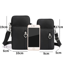 Small Shoulder Bags Nylon Women Mobile Phone Bags Mini Female Messenger Purse