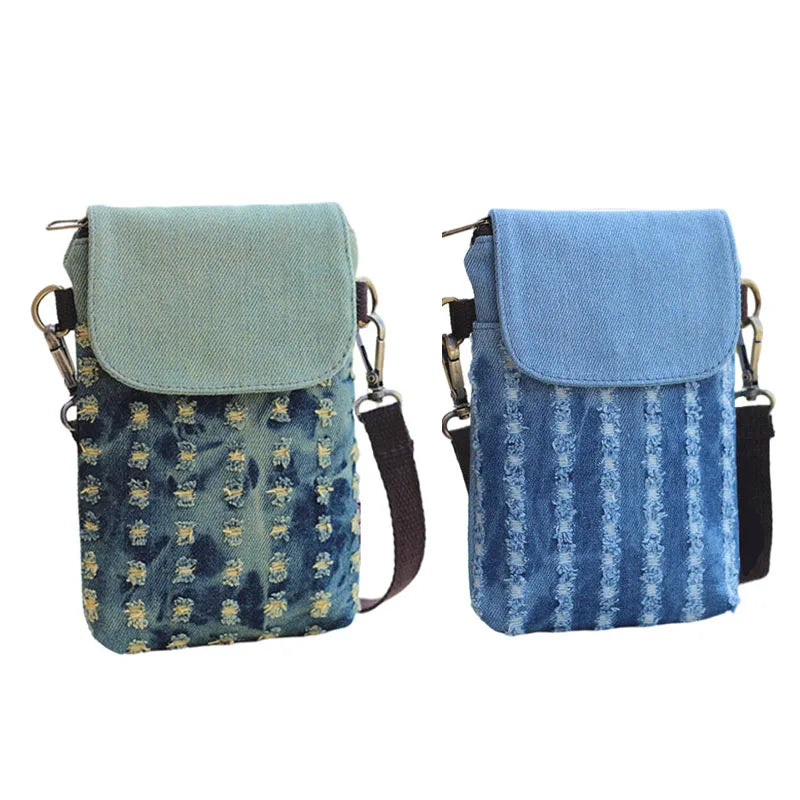 Nylon Shoulder Bag Mini Messenger Purse Lady Wallet Crossbody Mobile Bag
