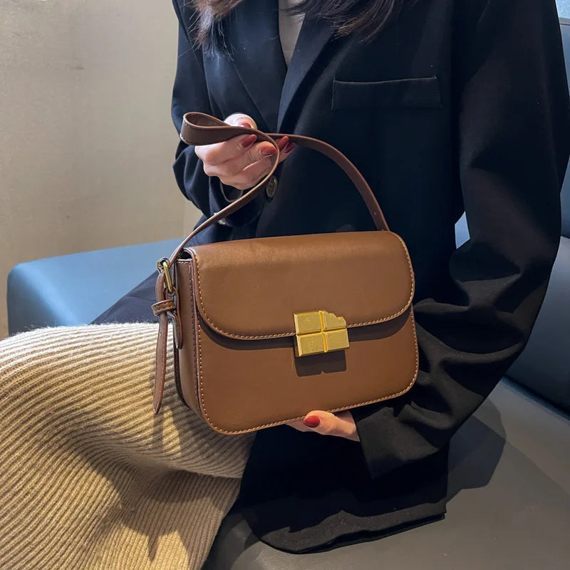 Small Square Bag Retro Armpit Handbag Crossbody Totes