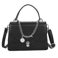 Small Square Handbag Tote Pu Leather Shoulder Crossbody Bag