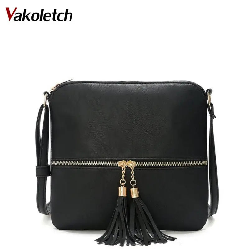 Women's Tassel Shoulder Bag Crossbody Clutch Purse Handbag