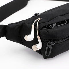 Nylon Chest Waist Pack Crossbody Bag Retro Casual Shoulder Bag