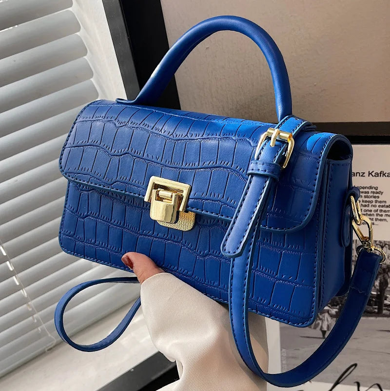 Small Women Spring Stone Pattern Crossbody Bag Handbag Purses