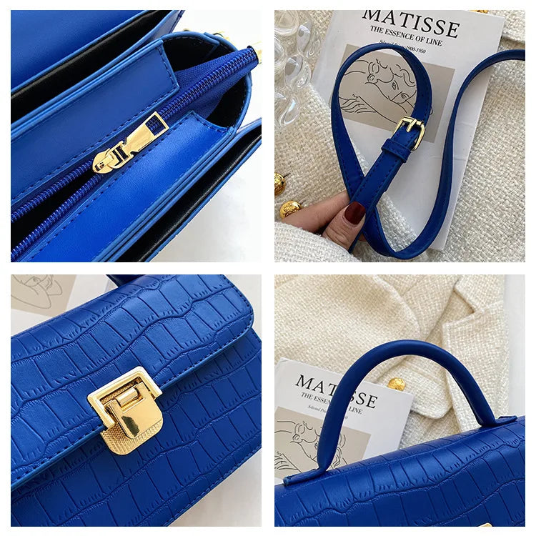 Small Women Spring Stone Pattern Crossbody Bag Handbag Purses