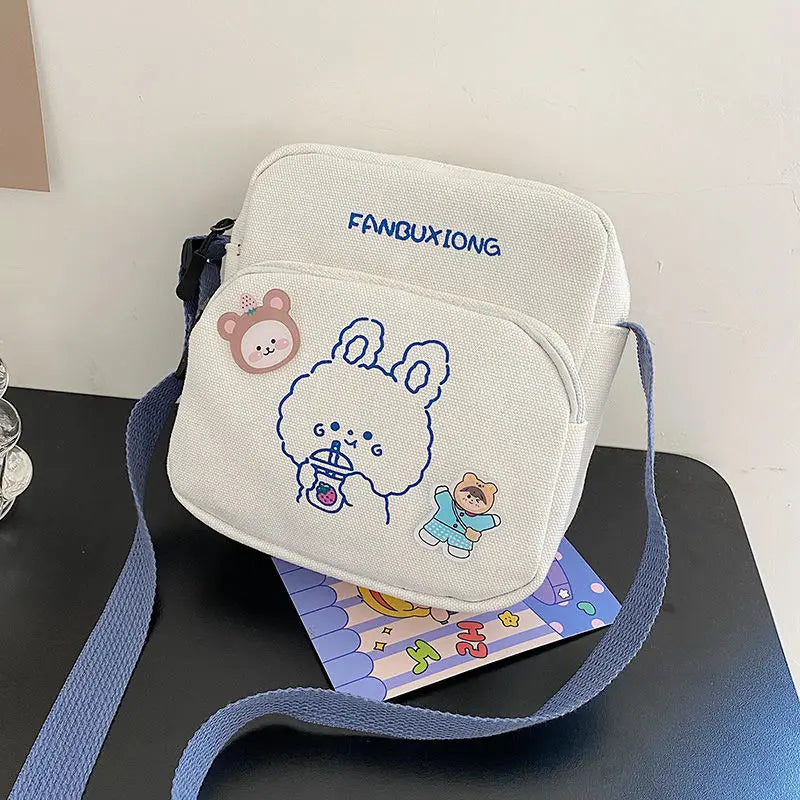 Women Mini Cartoon Print Shoulder Bag Crossbody Handbag