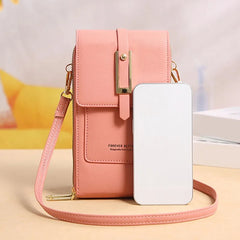 Small Women Handbag PU Leather Bag Touch Screen Phone Purse