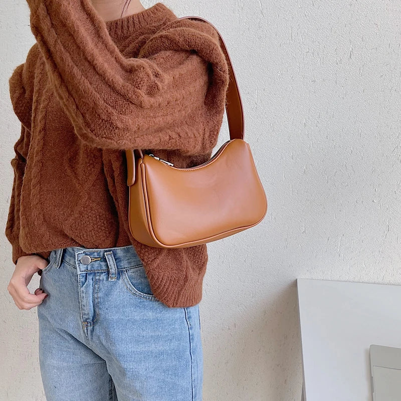Small Women's Bag Handbags Zipper Purses Ladies Shoulder Bags