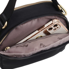 Women's Floral Crossbody Bag Nylon Mini Messenger Handbag