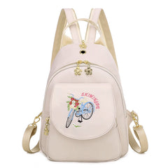 Small Women's Rucksack Oxford Cloth Girls Multifunction Small Backpack
