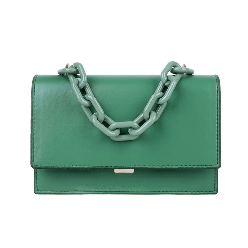Small Bag Women Wide Shoulder Strap PU Female Bag