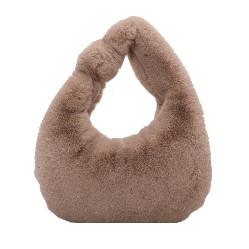 Fluffy Women's Handbag Tote Bag for Ladies