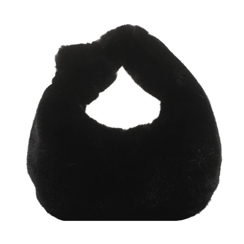 Fluffy Women's Handbag Tote Bag for Ladies