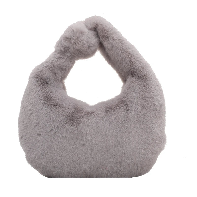 Fluffy Women's Handbag Tote Bag for Ladies