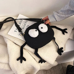 Canvas Messenger Bag Small Shoulder Purse Female Ugly Bag