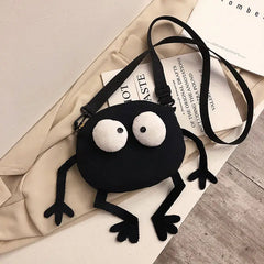 Canvas Messenger Bag Small Shoulder Purse Female Ugly Bag