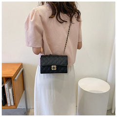 Small Fragrance Lingge Chain Bag Net Red One Shoulder Diagonal Bag