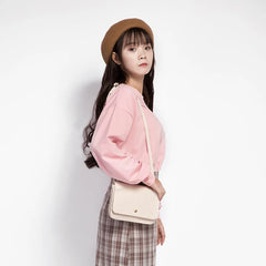 Japanese Small Square Bag Canvas Bag for Women