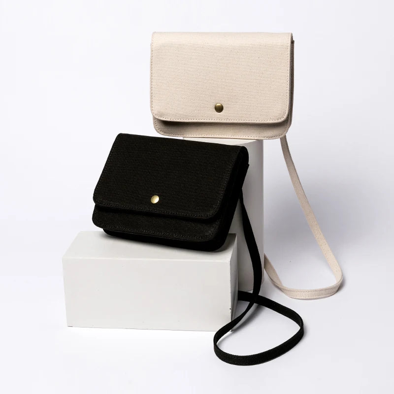 Japanese Small Square Bag Canvas Bag for Women