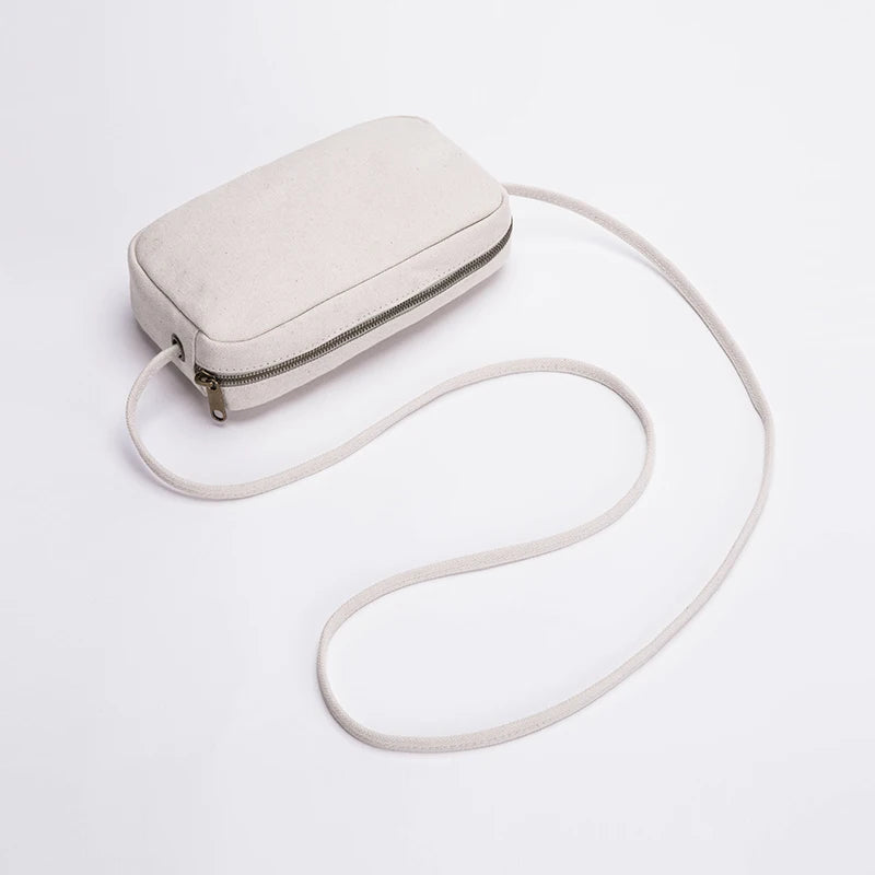 Square Bag Women's Shoulder Messenger Canvas Bag Japanese Tide
