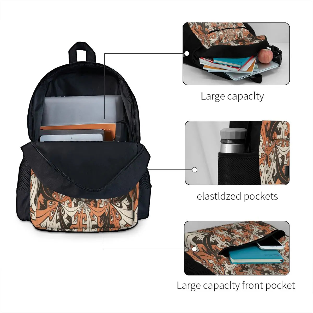 Compact Eco-Friendly Backpack for Men and Women