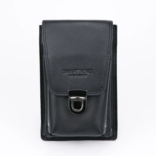 Smart King Waist Packs for Men Crazy Horse Leather Man Belt Bag