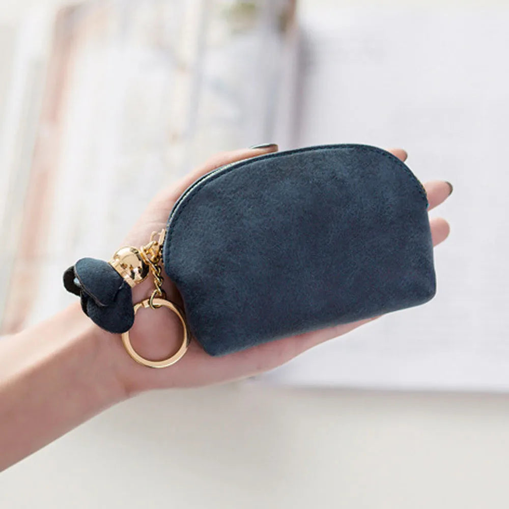 Compact Leather Mini Wallet for Women
