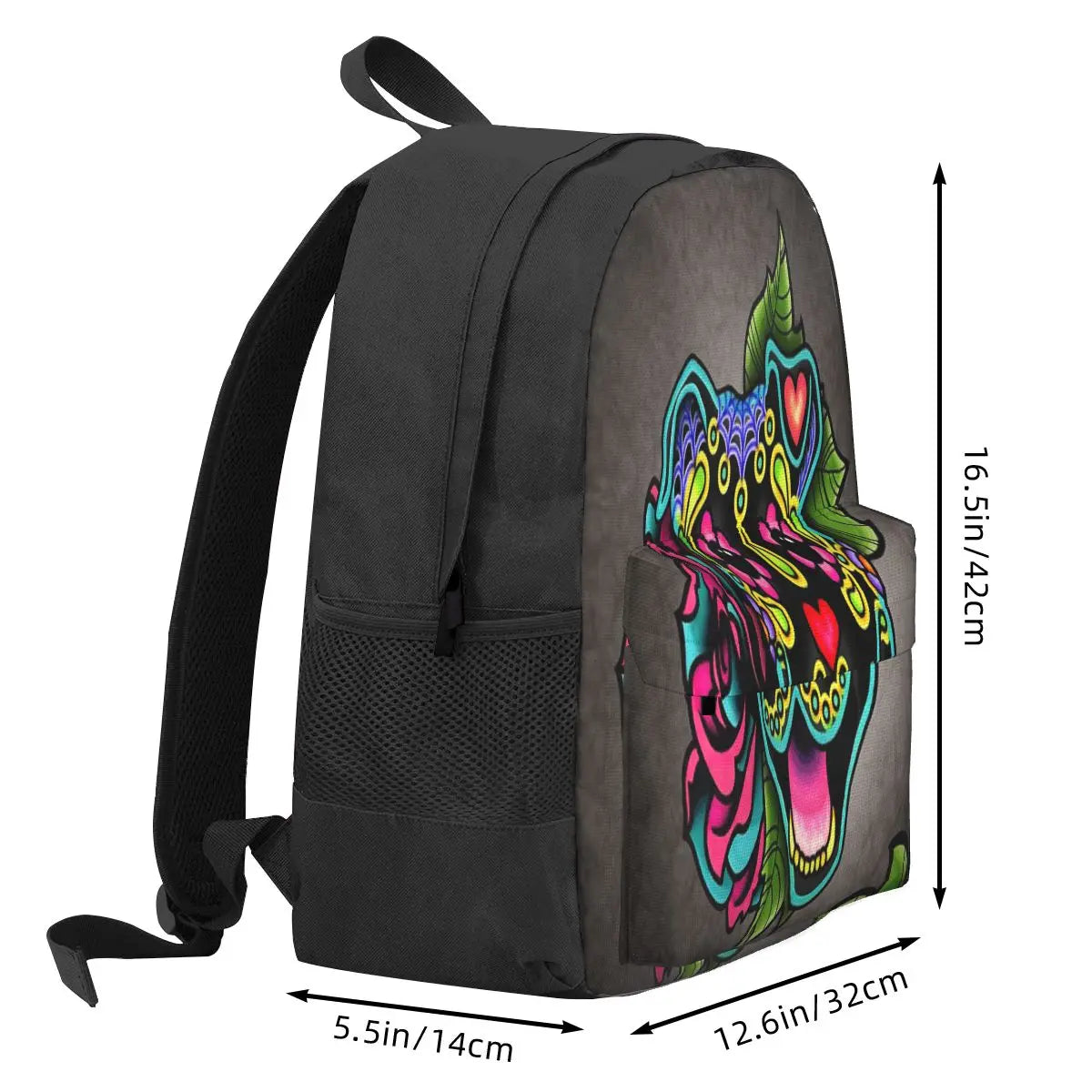 Smiling Pit Bull Backpack Men Women Bags