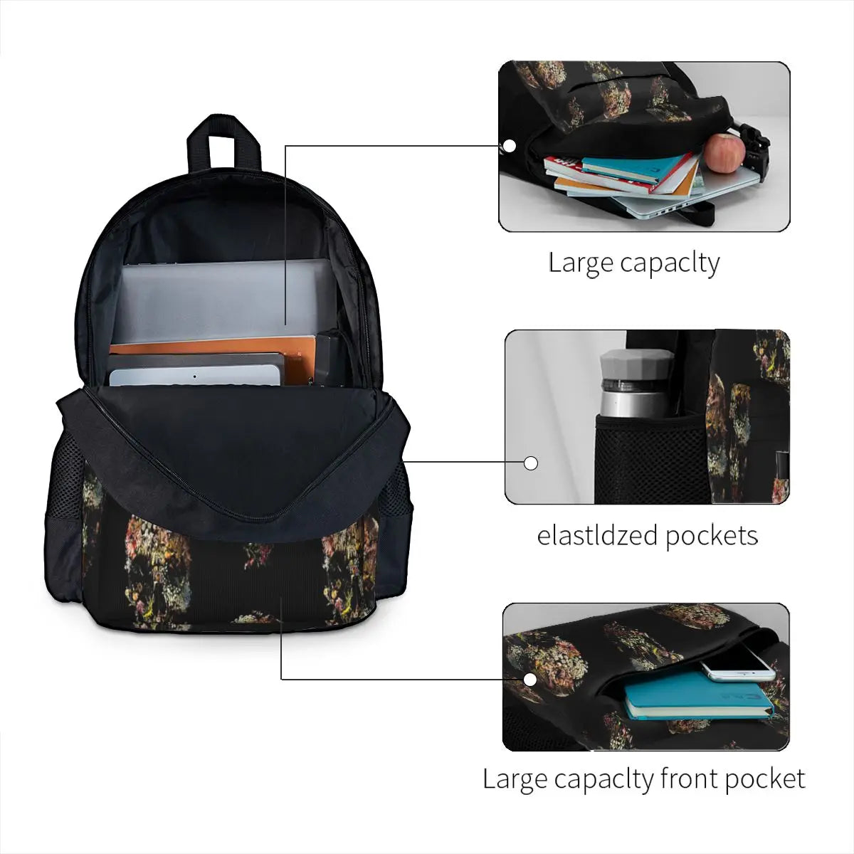 Smyrna Skull Backpacks Men's Backpacks Bags For Women