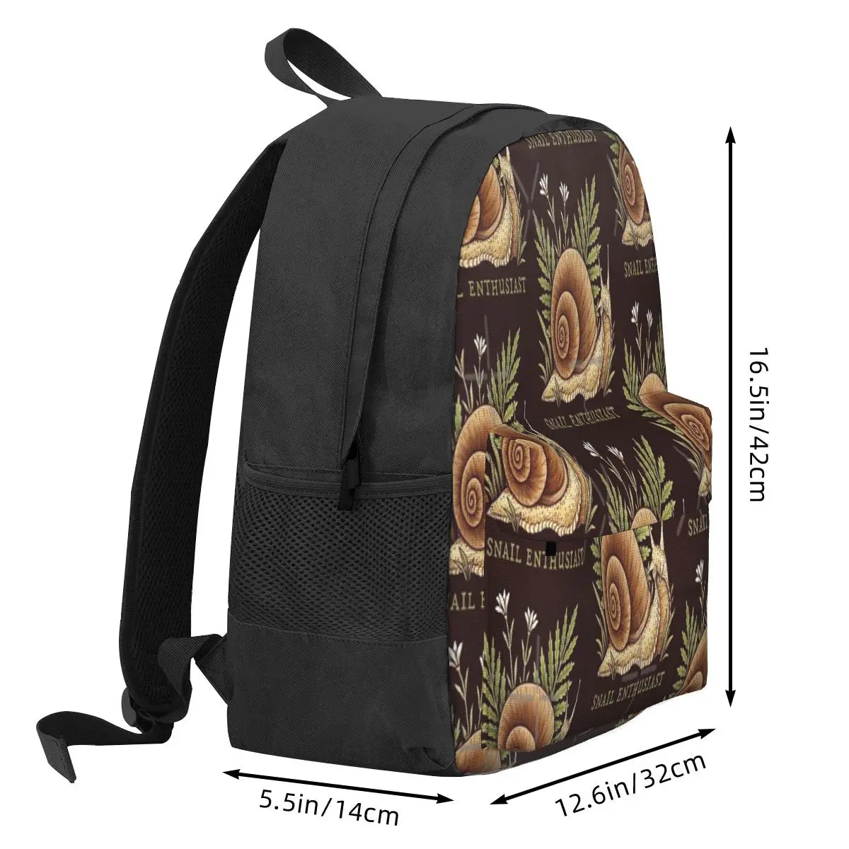 Snail Enthusiast Men's Backpacks Women's Bags for Children