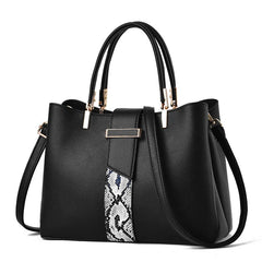 Vintage Snake Pattern Handbags for Women Shoulder Bag