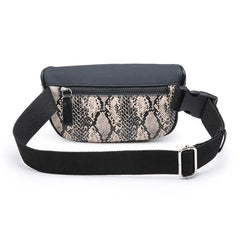 Snake Texture Women Belt Bum Bag High Women Fanny Packs